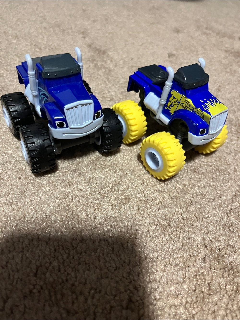 Blaze and the Monster Machines Banana Blasted Crusher and regular Crusher